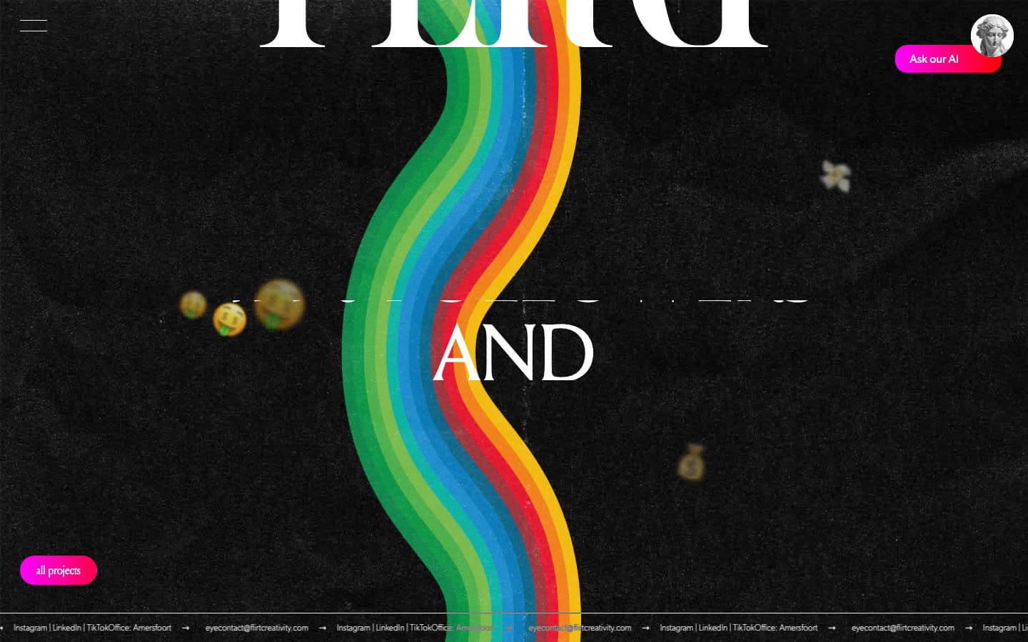FLIRT Creativity — Scroll-gestuurde animatiescènes